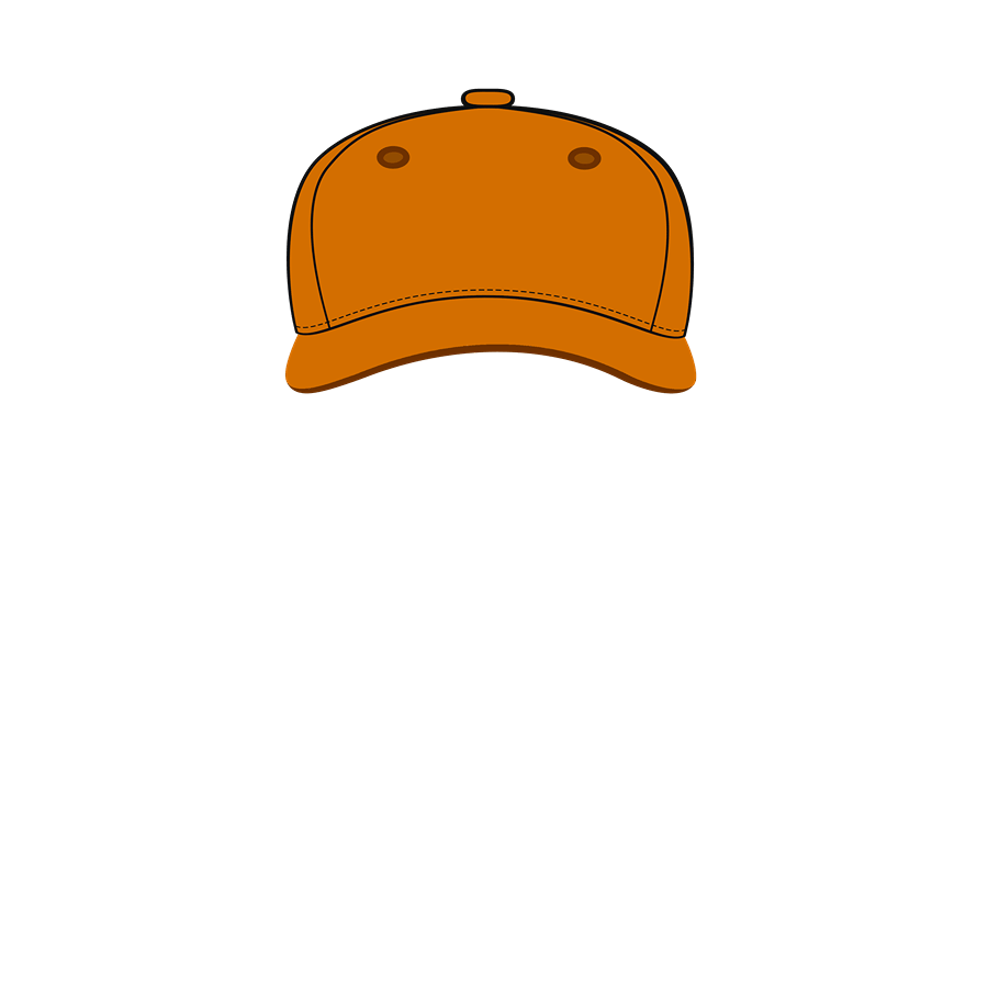 orange hat