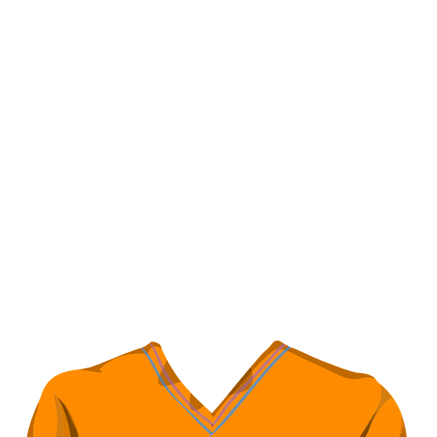 orange shirt
